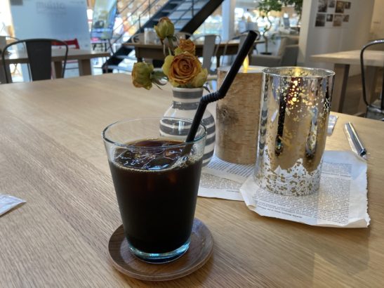 アイスコーヒー　アトリウムカフェ　エイトリアムカフェ　高崎