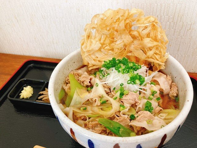 高崎市十文字町 榛名十文字うどん 榛名十文字ミート 肉うどん