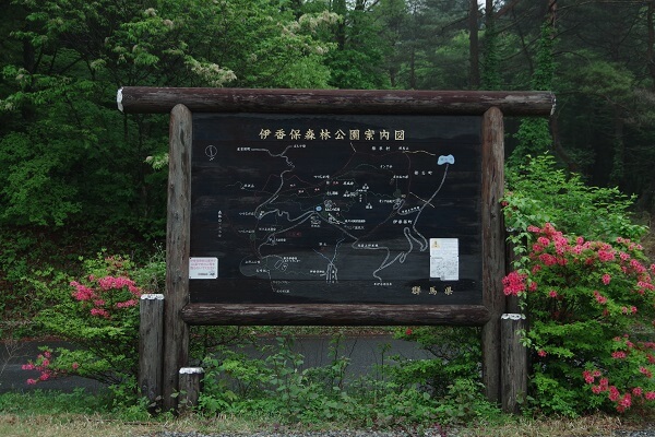 群馬県渋川市伊香保町 群馬県立伊香保森林公園 遊歩道ハイキング 史跡 野鳥観察