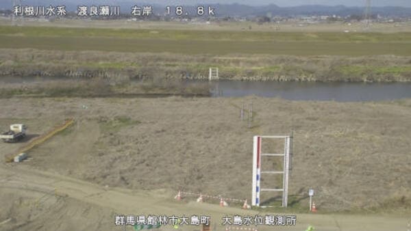 渡良瀬川 大島水位観測所 ライブカメラ