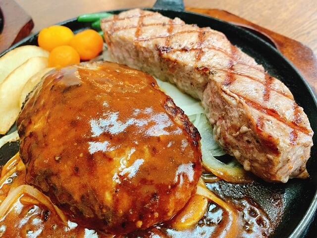 埼玉県深谷市荒川 ステーキハウス慶 メニュー 口コミ ハンバーグ ステーキ 成型肉