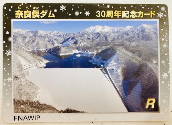 奈良俣ダム30周年記念カードセット ダムカード リアルタイム 記念ダムカード