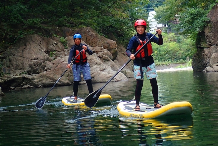 群馬県 四万湖 SUP おすすめ 中之条町 みなかみ町 川場村 レンタル 持ち込み 犬