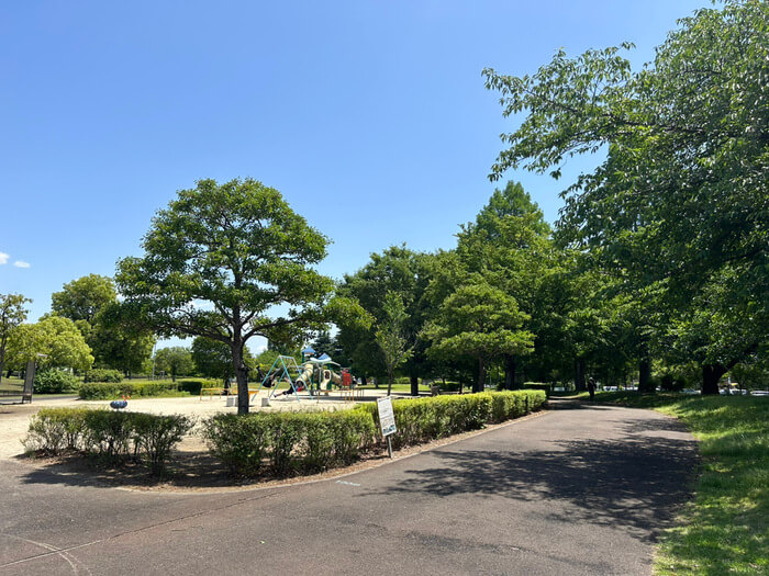 群馬県伊勢崎市連取本町1 伊勢崎西部公園 犬 アクセス 駐車場 噴水時間 写真 トイレ 行き方 評判 レビュー