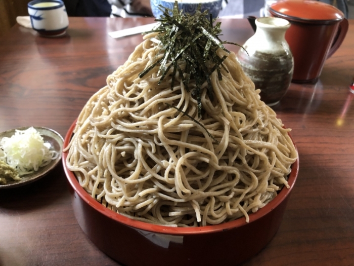 群馬県 蕎麦 デカ盛り