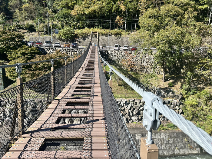 万葉大吊橋 群馬県多野郡神流町黒田742-1-1 道の駅万葉の里 アクセス 行き方 駐車場 トイレ