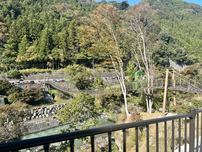 万葉大吊橋 群馬県多野郡神流町黒田742-1-1 道の駅万葉の里 アクセス 行き方 駐車場 トイレ